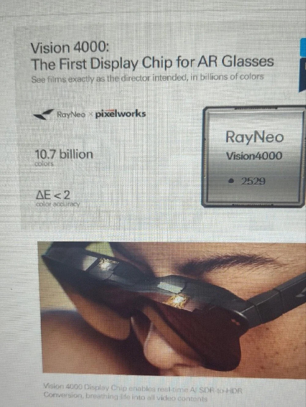 Air 4 Pro RayNeo HDR10 AR Glasses - Black